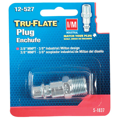 Tru-Flate Steel Air Plug 3/8 in. Male