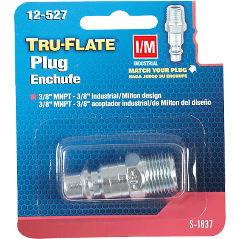 Tru-Flate Steel Air Plug 3/8 in. Male