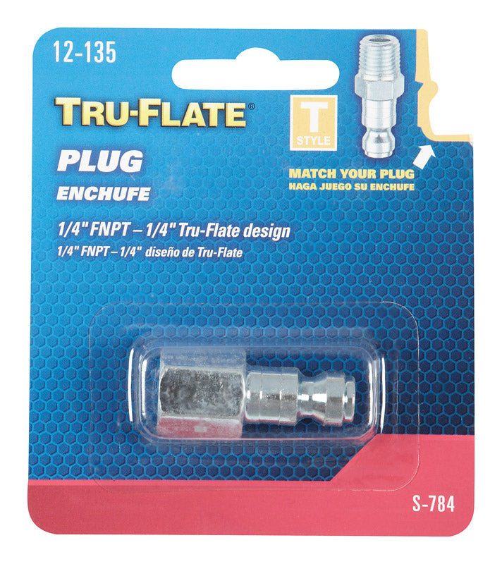 Tru-Flate Steel Air Plug 1/4 in. Female