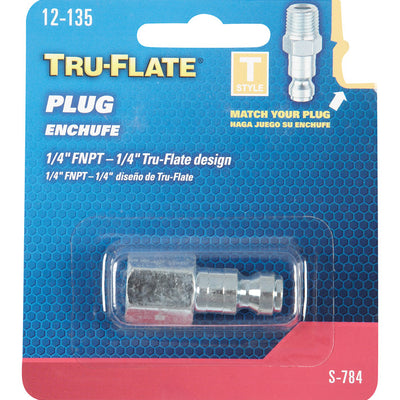 Tru-Flate Steel Air Plug 1/4 in. Female