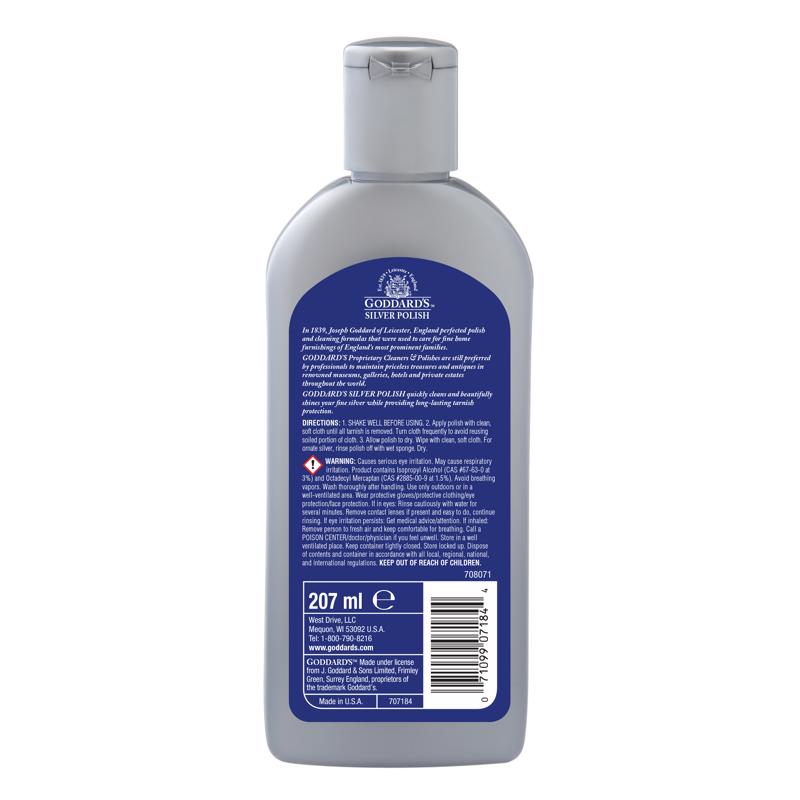 Goddards No Scent Silver Polish 7 fl. oz. Liquid