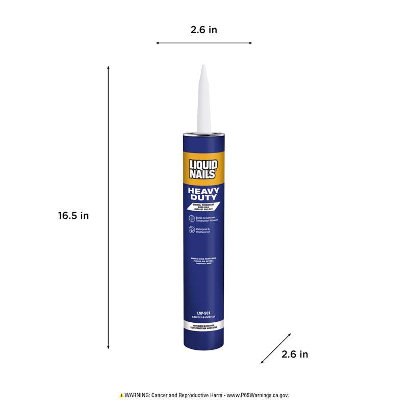 Liquid Nails Heavy Duty Acrylic Latex Construction Adhesive 28 oz