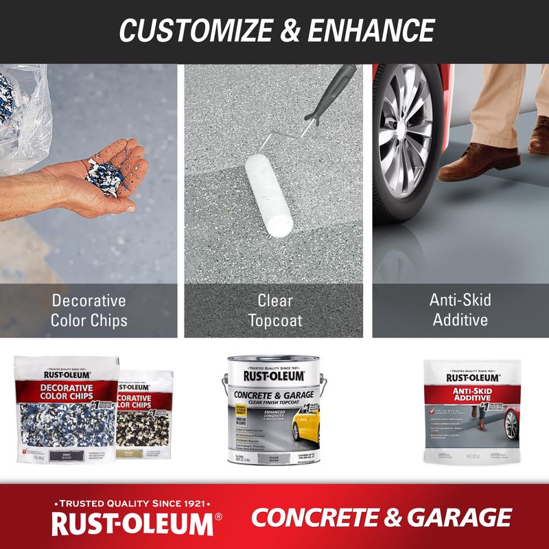 Rust-Oleum Satin Battleship Gray Acrylic Concrete and Garage Floor Paint 1 gal