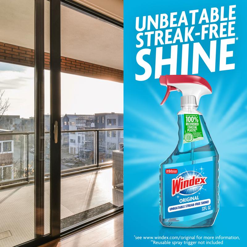 Windex Original No Scent Glass Cleaner Refill 67.6 oz Liquid