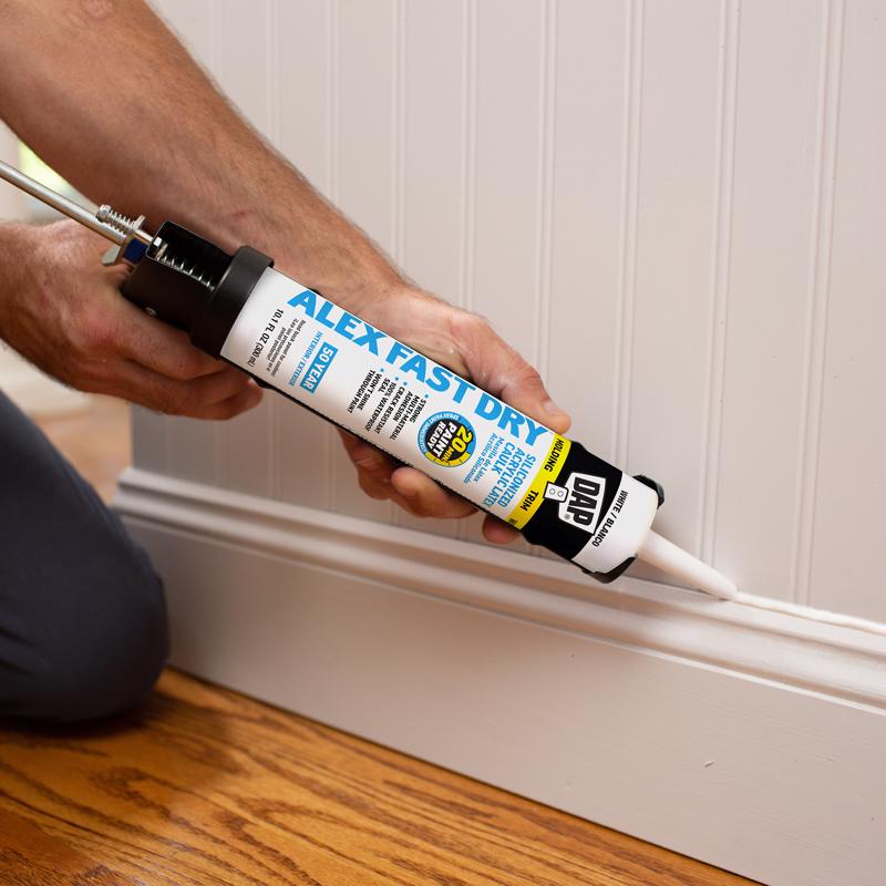 DAP Alex Fast Dry White Acrylic Latex Caulk 10.1 oz