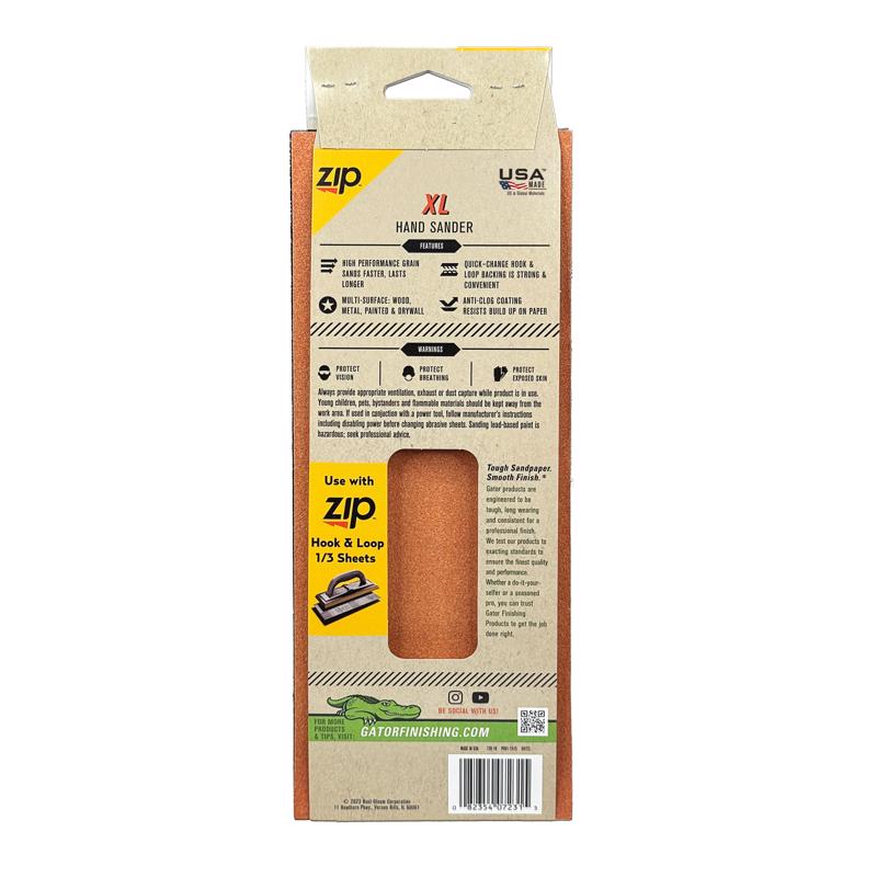 Gator Plastic Hand Sander 3-1/2 in. W X 9-1/2 in. L
