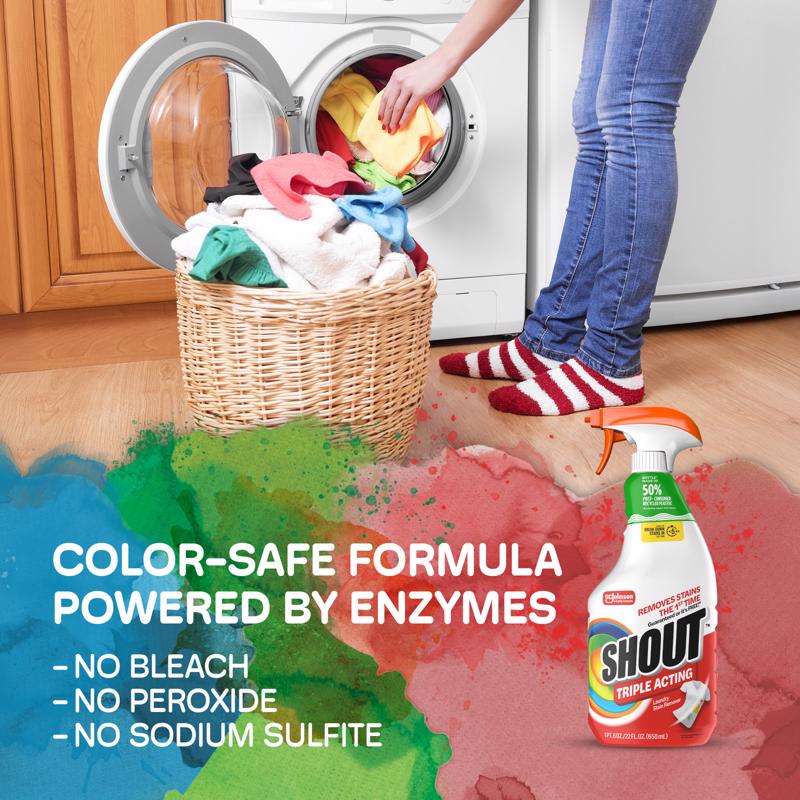 Shout No Scent Laundry Stain Remover 22 oz Liquid