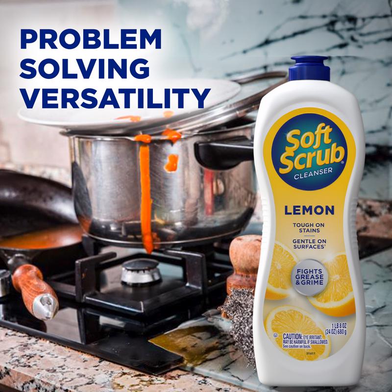 Soft Scrub Lemon Scent Cleanser 24 oz Cream