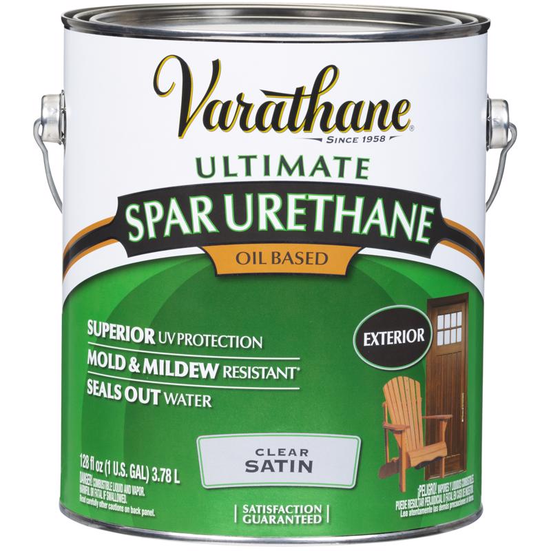 Varathane Ultimate Satin Clear Oil-Based Spar Urethane 1 gal
