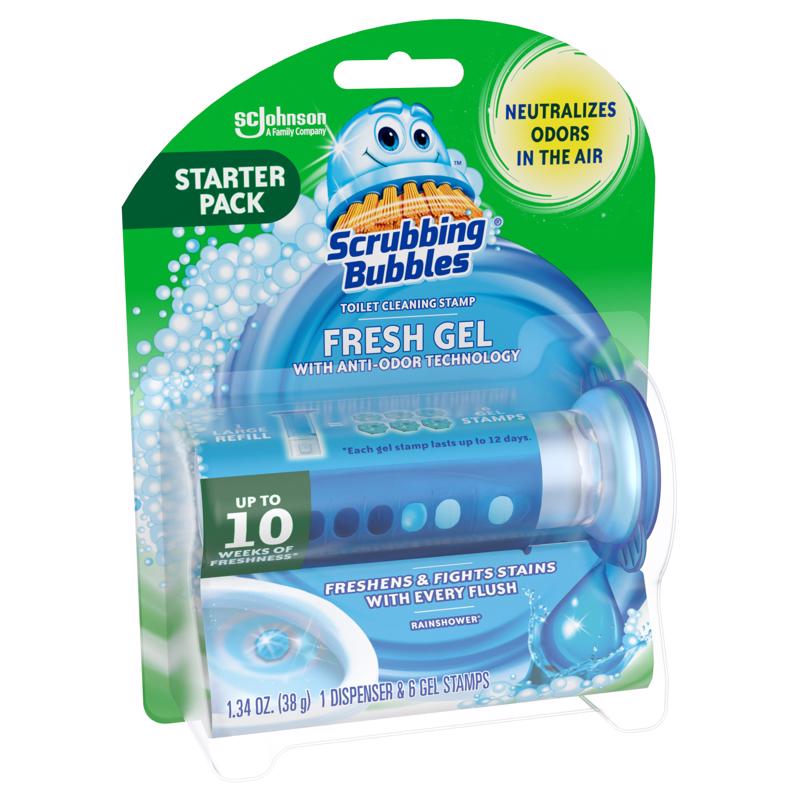 Scrubbing Bubbles Rainshower Scent Continuous Toilet Cleaning System 1.34 oz Gel