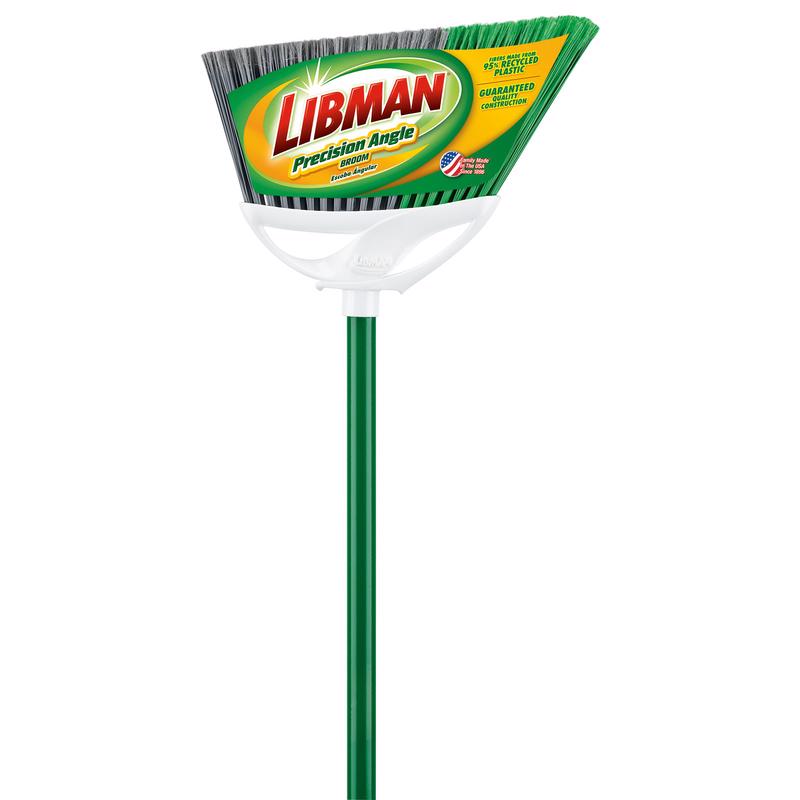 Libman Precision Angle 11 in. W Soft Recycled PET Broom