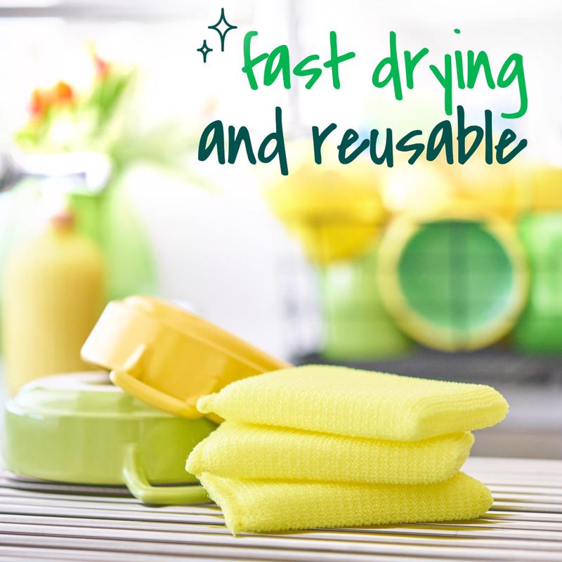 Scotch-Brite Medium Duty Cleaning Pad For All Purpose 4.3 in. L 3 pk