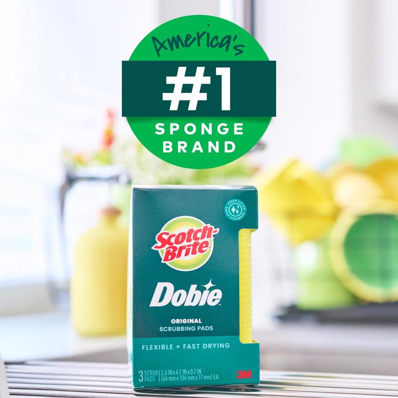 Scotch-Brite Medium Duty Cleaning Pad For All Purpose 4.3 in. L 3 pk