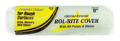 Project Select Rol-Rite Polyester 9 in. W X 3/4 in. Regular Paint Roller Cover