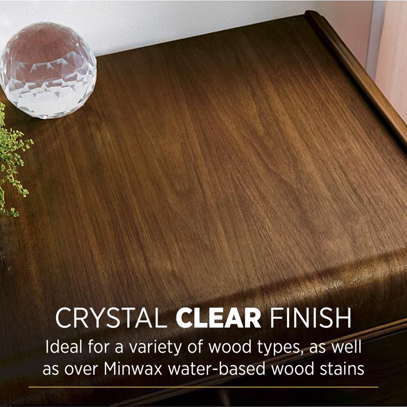 Minwax Polycrylic Gloss Clear Water-Based Polyurethane 0.5 pt