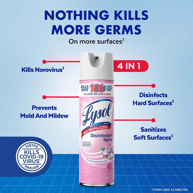 Lysol Early Morning Breeze Scent Disinfectant Spray 12.5 oz