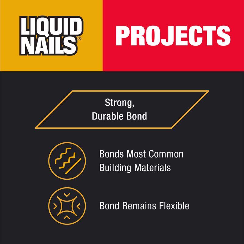 Liquid Nails Interior Projects Acrylic Latex Construction Adhesive 28 oz