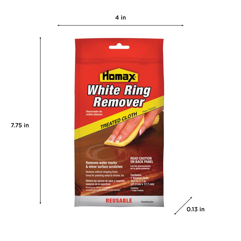 Homax No Scent White Ring Remover Wipes
