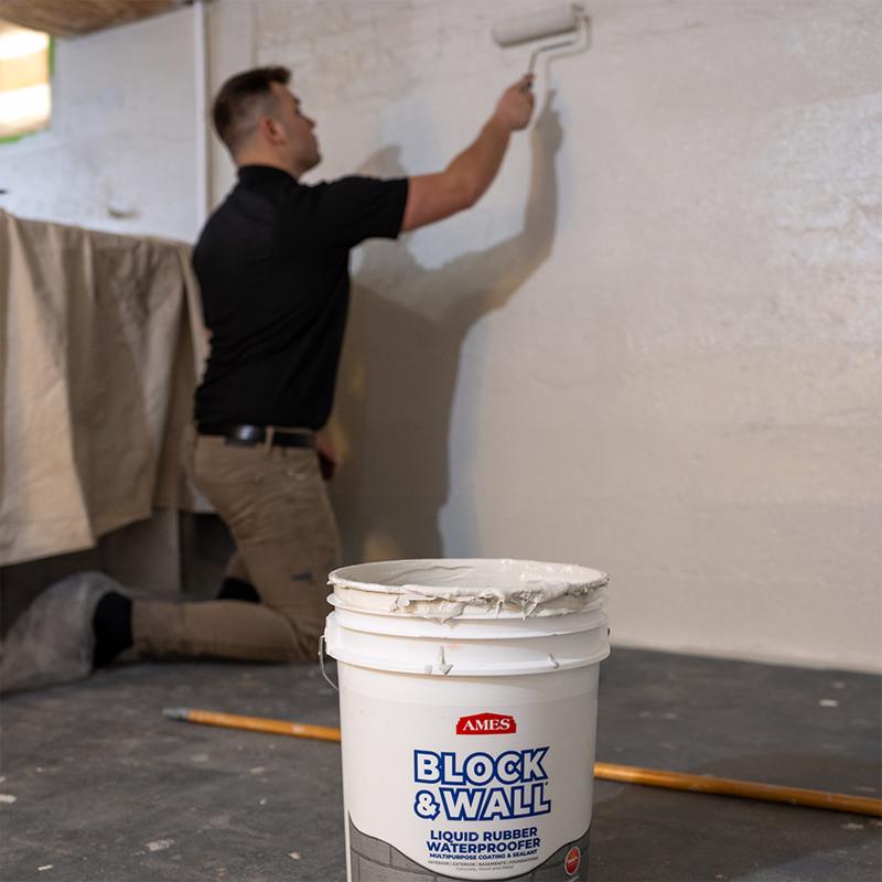 AMES Block & Wall White Liquid Rubber Waterproof and Sealer