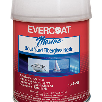 Evercoat Marine Boat Yard Fiberglass Resin 1 qt