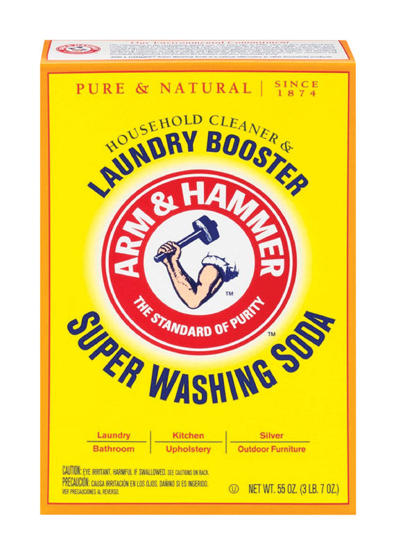 Arm & Hammer No Scent Detergent Booster and Household Cleaner Powder 55 oz