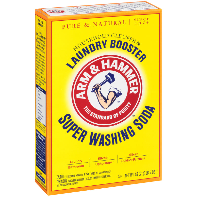 Arm & Hammer No Scent Detergent Booster and Household Cleaner Powder 55 oz