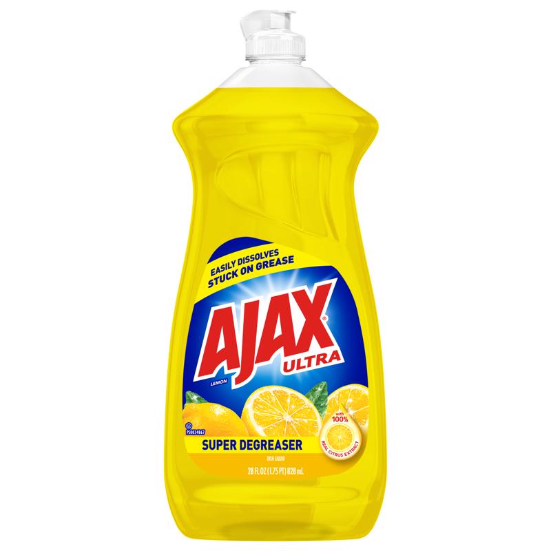 Ajax Lemon Scent Liquid Dish Soap 28 oz