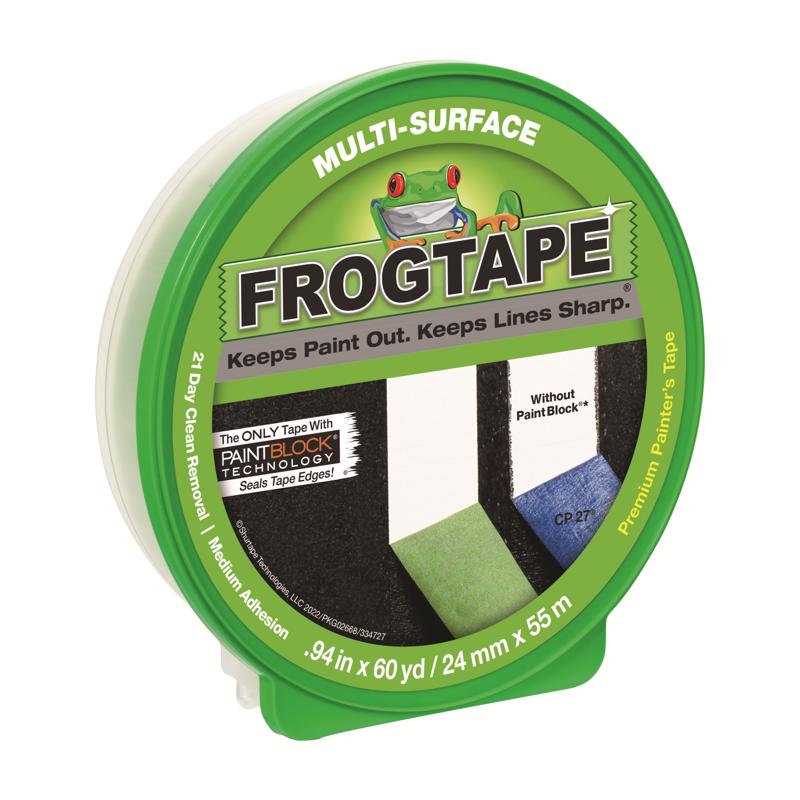 FrogTape 0.94 in. W X 60 yd L Green Medium Strength Painter's Tape