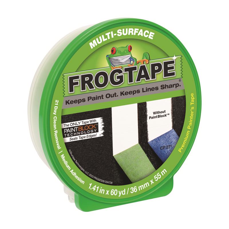 FrogTape 1.41 in. W X 60 yd L Green Medium Strength Painter's Tape