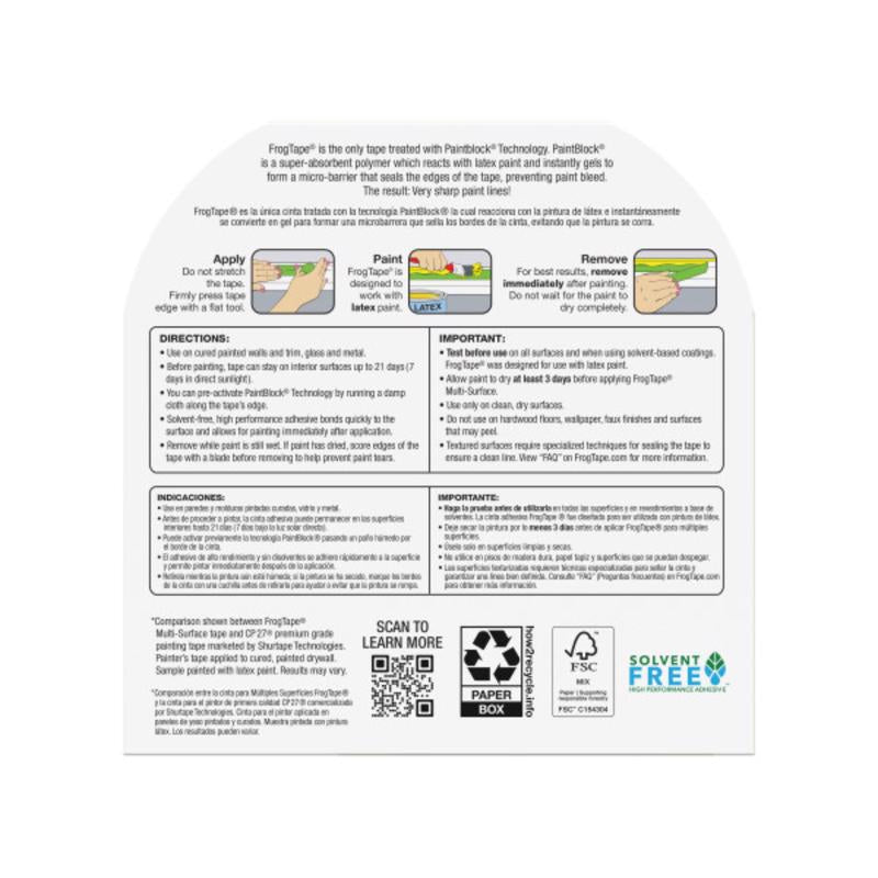 FrogTape 1.88 in. W X 60 yd L Green Medium Strength Painter's Tape