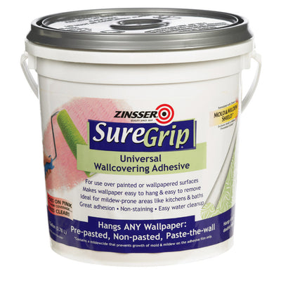 Zinsser SureGrip High Strength Glue Clear Wallcovering Adhesive 1 gal