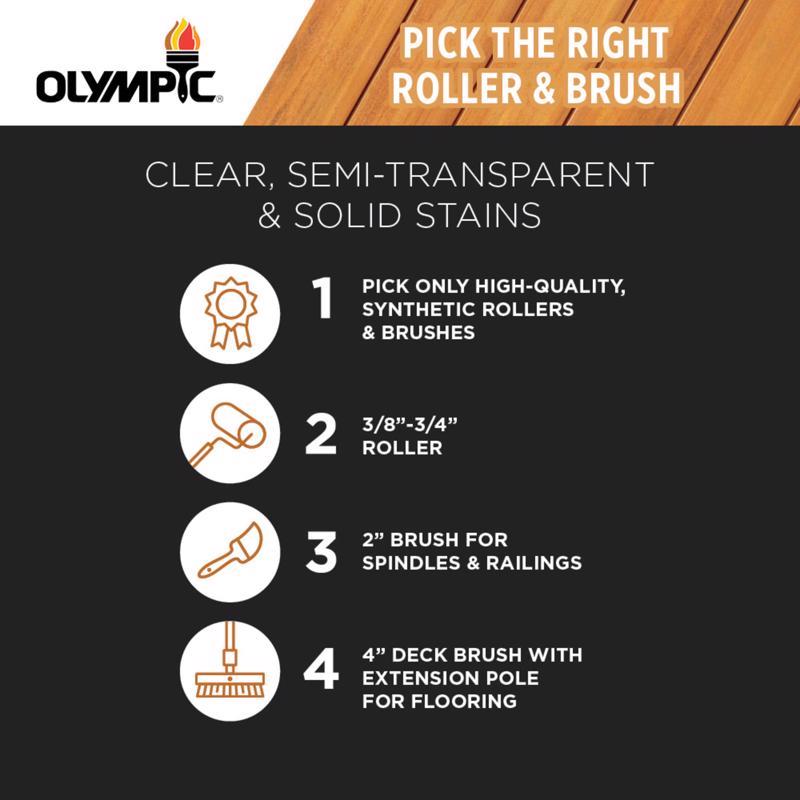 Olympic Maximum Solid Tintable Semi-Gloss White Base 2 Acrylic Latex Stain and Sealant 1 gal