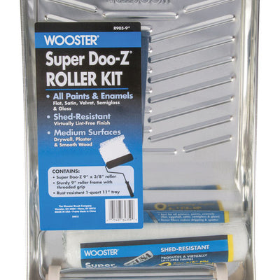 Wooster Super Doo-Z 9 in. W Cage Paint Roller Kit Threaded End