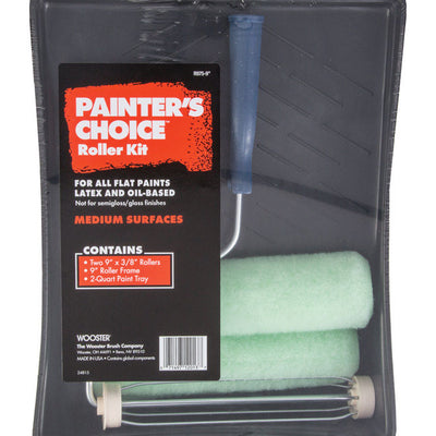 Wooster Painter's Choice 9 in. W Cage Paint Roller Kit Threaded End