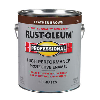 Rust-Oleum Professional Indoor and Outdoor Gloss Leather Brown Protective Paint 1 gal