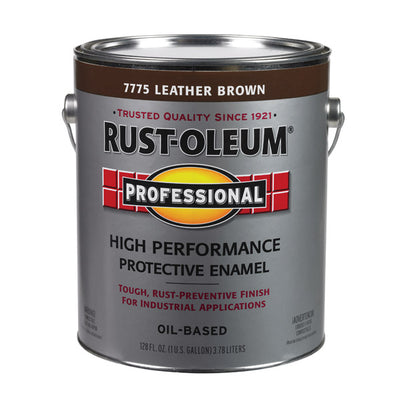 Rust-Oleum Professional Indoor and Outdoor Gloss Leather Brown Oil-Based Protective Enamel 1 gal