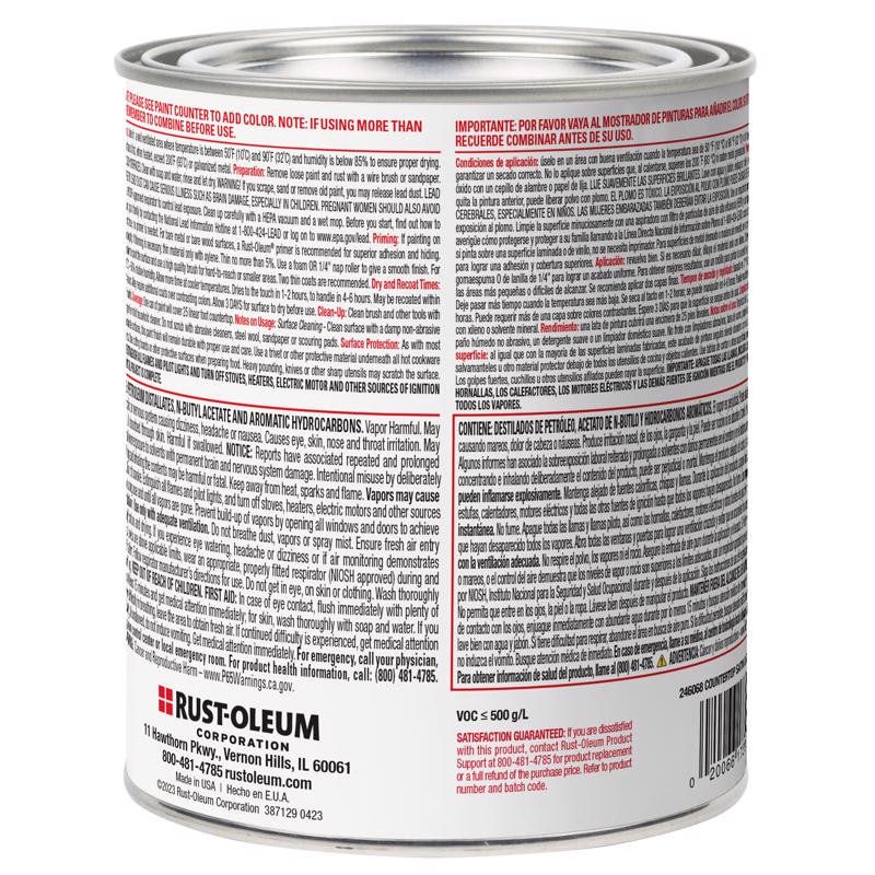 Rust-Oleum Specialty Satin Light Tint Base Acrylic Countertop Paint 29 oz