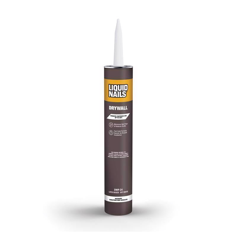 Liquid Nails DWP-24 Drywall Acrylic Latex Construction Adhesive 28 oz