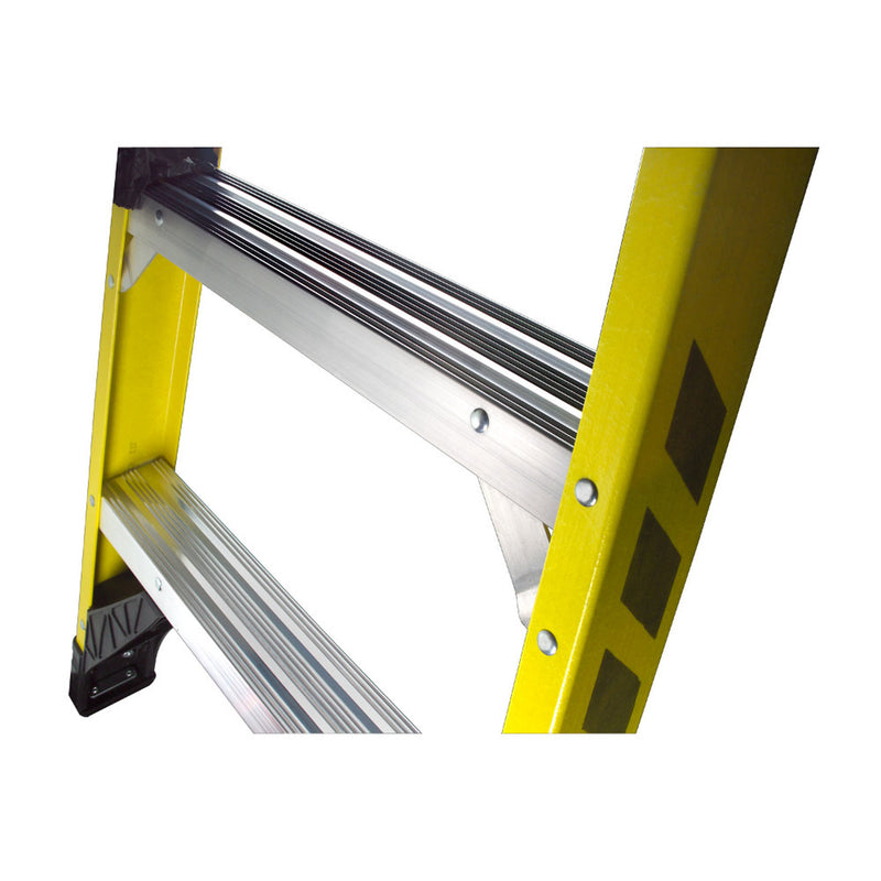 Werner 10 ft. H Fiberglass Step Ladder Type IAA 375 lb. capacity