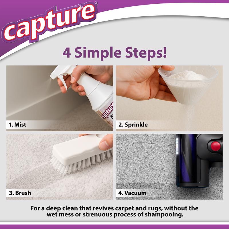 Capture Premium Carpet Cleaner 16 oz Powder