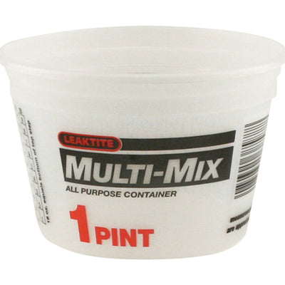 Leaktite Clear 1 pt Multi-Mix Container
