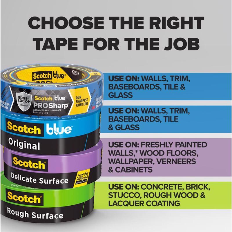 ScotchBlue PROSharp 1.41 in. W X 60 yd L Blue Medium Strength Painter's Tape