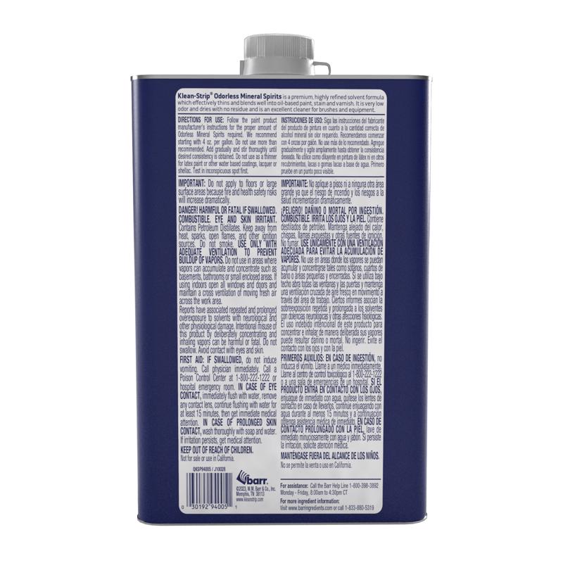 Klean Strip Mineral Spirits Paint Thinner 1 qt