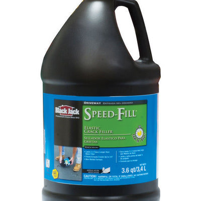 Black Jack Speed-Fill Gloss Black Water-Based Rubberized Asphalt Crack Filler 3.6 qt