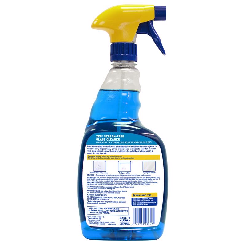 Zep No Scent Glass Cleaner 32 oz Liquid