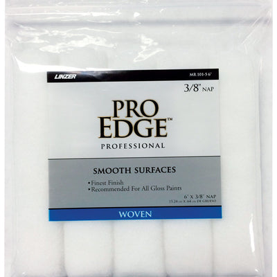 Linzer Pro Edge Woven 6 in. W X 3/8 in. Mini Paint Roller Cover 5 pk