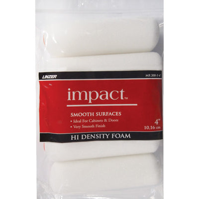 Linzer Impact Foam 4 in. W Mini Paint Roller Cover 5 pk