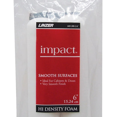 Linzer Impact Foam 6 in. W Mini Paint Roller Cover 2 pk
