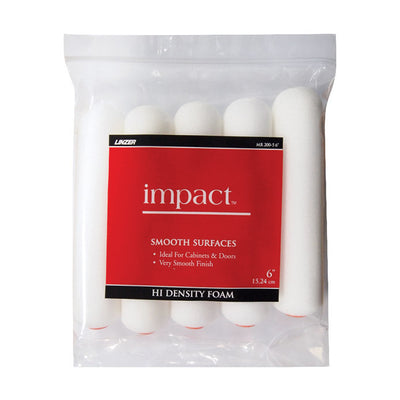 Linzer Impact Foam 6 in. W Mini Paint Roller Cover 5 pk