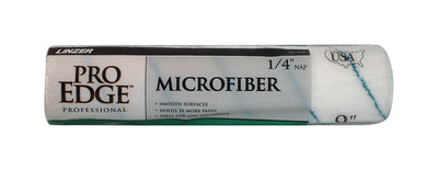 Linzer Pro Edge Microfiber 9 in. W X 1/4 in. Regular Paint Roller Cover